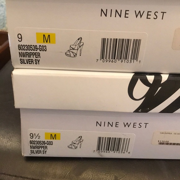 NEW Nine West Silver Sparkling Shoes - Picture 9 of 9